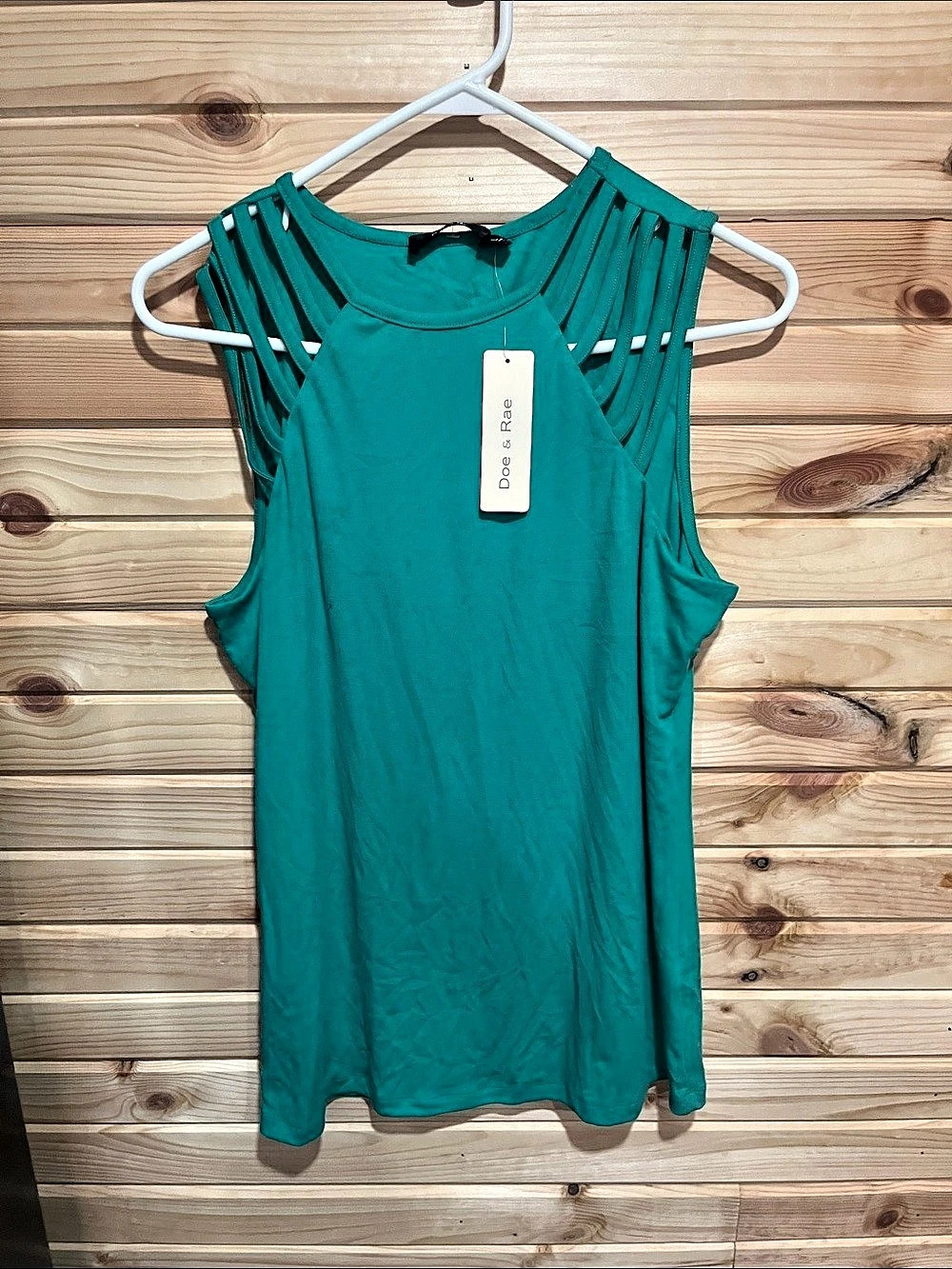 Doe & Rae Tank Top in Green Size Medium NWT